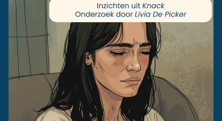 Illustratie van een sombere vrouw