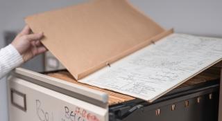 Een afbeelding van een farde met oude onderzoeken