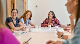 Vergadering van het team